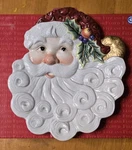 New Fitz And Floyd Christmas Santa 10" Canap Plate - Decor Nib. Fixed Price $17.75.