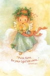 Merry Christmas Angel Girl Holly Halo Joyfully Yours Greeting Cards - Set Of 3. Fixed Price $8.09.