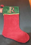 Nwt St. Nicholas Square Christmas Embroidered Initial Stocking White. Fixed Price $18.00.