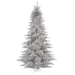 Vickerman 66" Plastic Fir Unlit Artificial Christmas Tree Silver Tinsel. Fixed Price $212.76.