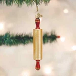 Old World Christmas Rolling Pin Glass Kitchen Baking Tool Xmas Ornament 32224. Fixed Price $9.88.