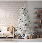 Ki Store 6FT White Christmas Tree With Ornaments And Lights All-in-one Completed. Fixed Price $99.99.