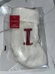 Knit Monogram Letter Mini 8" Christmas Stocking White Wondershop Home Decor. Fixed Price $11.50.