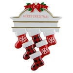 Mantel Stockings Family Of 6 Personalized Ornament Custom Christmas Decorat.... Fixed Price $24.15.