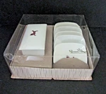 New Rosenthal Porcelain 7 Pc Set Square Nut Dish Salt Dip Butter Pat Horses Nip. Fixed Price $84.99.