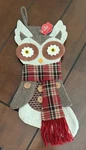 Holiday Time Brown Owl Stocking Christmas New. Fixed Price $10.50.