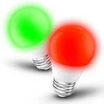 E26 Red Green Light Bulbs 25-40W Equivalent 120V 3W 300LM +. Fixed Price $17.09.