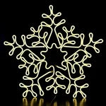 20" Warm White Snowflake Neon Rope Light For Indoor/outdoor Holiday Decor. Fixed Price $99.99.