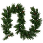 Northlight 9' X 14" Long Needle Pine Artificial Christmas Garland Cones. Fixed Price $50.39.