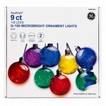 Ge Staybright 9 Ct G-100 Microbright Ornament Lights Multi Color 135 Led Indoor. Fixed Price $30.00.