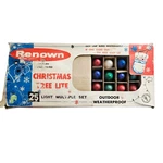 Vintage Renown Christmas Tree Lite 25 Light Multiple Set Indoor Outdoor. Fixed Price $20.00.
