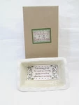 Loaf Pan Mini Grasslands Road 6 1/4 X Beige/ Green Dot "this Holiday Bread". Fixed Price $10.20.