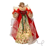 Kurt Adler 14" Ul 10 Lights Red & Green Angel Treetop. Fixed Price $47.92.