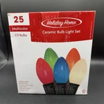 Vintage Holiday Home C9 Multi Color 20' 25CT Incandescent Christmas Lights #c. Fixed Price $24.99.