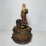 Vtg Tii Collections Father Christmas Music Box Plays Santa Claus Coming Town. Fixed Price $21.66.