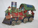 Grandeur Noel Collectors Edition Tin Christmas Locomotive 2002 Euc. Fixed Price $114.99.