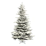 Vickerman 7.5' Flocked Green Sierra Fir Artificial Christmas Tree Unlit. Fixed Price $385.79.
