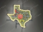 National Lone Star Beer Of Texas 24"X20" Vivid Led Neon Sign Light With Dimmer. Fixed Price $189.99.
