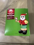 6' Led Santa Playing Pickleball Christmas Inflatable Outdoor Yard Holiday Decor. Fixed Price $69.99.