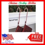 Haute Cor 2 Pack Of Candy Cane Christmas Stocking Holders New. Fixed Price $19.93.