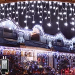 132FT 1332 Led Outdoor Christmas Lights - 296 Ice Drops, 12 Pro Modes With Ti.... Fixed Price $52.87.