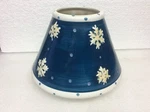 Snowflake Holiday Time Ceramic Christmas Candleshade Topper. Fixed Price $9.99.