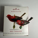 2018 Hallmark Keepsake Red Tanager Miniature Bird Ornament Box. Fixed Price $20.74.