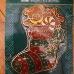 Vintage Trim Home Christmas Suncatcher Teddy Bear Stocking Window Decor Nos. Fixed Price $12.93.
