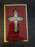 Lenox Holiday Cross Silverplated Ornament With Box Crystal Christmas Decor Gift. Fixed Price $24.99.