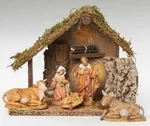 Fontanini Italian Nativity Stable Including Piece Figurine Set 54484. Fixed Price $150.00.