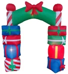8 Tall Lighted Christmas Inflatable Stacked Colorful Gift Boxes Archway Wi.... Fixed Price $107.74.