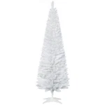Homcom 6' Artificial Pencil Christmas Tree, Slim Xmas With 390 Realistic Br. Fixed Price $49.99.