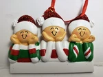 Personalized Family Heads In Hands Three 3 Christmas Ornament. Fixed Price $14.95.