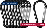 Uxcell 8 Pcs Metal Spring Snap Hooks, Carabiner Keychain Clips For Hanging, Quic. Fixed Price $13.11.