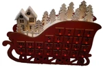 Ashland Wooden Advent Calendar Santa Sleigh Shape Countdown To Christmas. Fixed Price $35.00.