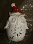 Pfaltzgraff Winterberry Led Owl. Fixed Price $25.00.