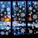 238 Pcs Christmas Snowflake Window Clings Decorations, Xmas Stickers D.... Fixed Price $16.97.