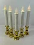 Northlight Five (5) Led Flickering Window Christmas Candle Lamp 8.5". Fixed Price $27.54.