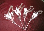 Dillard Vtg Winter White Snowberry Christmas Picks Set Of 4 Clear Bead Strands. Fixed Price $26.97.