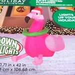 3.5 Ft Lighted Flamingo Christmas Inflatable Airblown New Box Holiday Yard. Fixed Price $39.99.