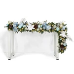 Wbhome Pre-lit 6 FEET/72 Inch Christmas Garland, Blue & Gold Lighted Ga.... Fixed Price $61.87.