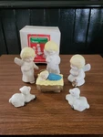 Vintage Christmas Around The World Ceramic Angel Nativity Set 54-722. Fixed Price $12.99.