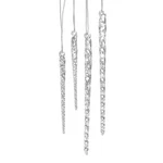 Kurt Adler 3-1/2-INCH-5-1/2-INCH Clear Glass Icicle Ornament Set Of 24 Pieces.... Fixed Price $55.57.