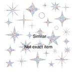 27 Pcs Star Moon Window Clings Anti-collision Decals To Save Birds. Fixed Price $8.88.