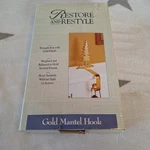 Vintage 1997 Restore & Restyle Gold Mantel Hook Christmas Tree Stocking. Fixed Price $19.95.