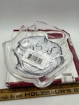 New In Box Mikasa Celebrations Holiday Collection Clear Glass Snowman Candy Dish. Fixed Price $13.00.