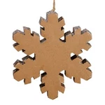 Allstate 10" Winter Light Country Rustic Silver Snowflake Christmas Ornament. Fixed Price $22.49.