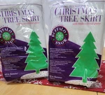 2 Christmas Tree Skirts Glitter Buffalo Snow 60 Inch Diameter Holiday Decor New. Fixed Price $10.75.