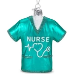 Kurt Adler Noble Gems Glass Ornament For Christmas Tree, Nurse Scrubs Shirt. Fixed Price $15.84.