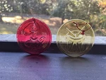 Vintage Smith Glass Christmas 1978 Hand Pressed Ornament Discs Set Of 2 Tree. Fixed Price $40.00.